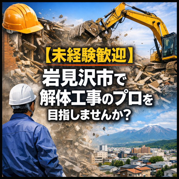 【未経験歓迎】岩見沢市で解体工事のプロを目指しませんか？